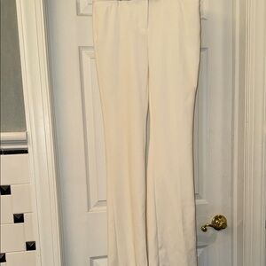 White House Black Market Ivory Wide Leg Trousers